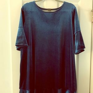 Blue Halogen Velvet Dress.